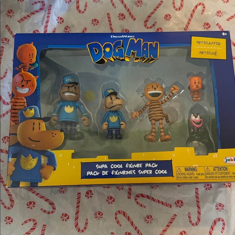 dog man dreamworks figure pack NEW